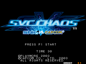 SNK vs. Capcom - SVC Chaos (JAMMA PCB, set 1)