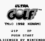 Ultra Golf (USA) (Beta) (1991-11-20)