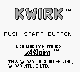 Kwirk - He's A-maze-ing! (USA, Europe)