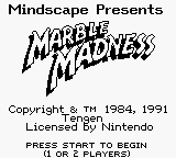 Marble Madness (USA, Europe)