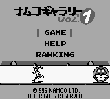 Namco Gallery Vol.1 (Japan) (SGB Enhanced)