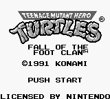 Teenage Mutant Hero Turtles - Fall of the Foot Clan (Europe)