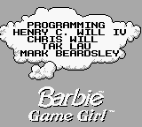 Barbie - Game Girl (USA) (Beta)