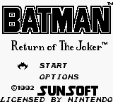 Batman - Return of the Joker (Japan)