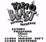 Wario Blast Featuring Bomberman! (USA, Europe) (SGB Enhanced)