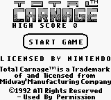 Total Carnage (USA, Europe)