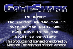 GameShark GBA (USA)