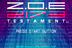 Z.O.E. 2173 - Testament (Japan)