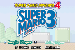 Super Mario Advance 4 - Super Mario Bros. 3 (USA)