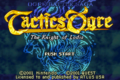 Tactics Ogre - The Knight of Lodis (USA)