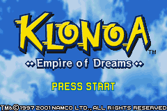 Klonoa - Empire of Dreams (Europe)