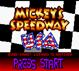 Mickey's Speedway USA (USA, Europe) (En,Fr,De,Es)