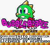 Taito Memorial - Bubble Bobble (Japan) (SGB Enhanced) (GB Compatible)