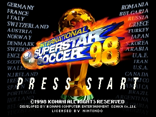 International Superstar Soccer '98 (Europe)