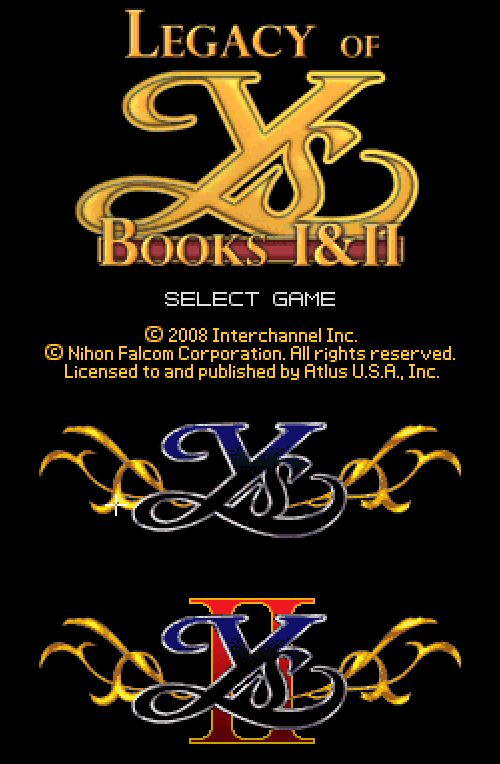 Legacy of Ys – Books I & II (USA)