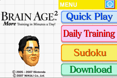 Brain Age 2 – More Training in Minutes a Day! (USA) (En,Fr,Es)