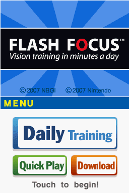 Flash Focus – Vision Training in Minutes a Day (USA) (En,Fr,Es)