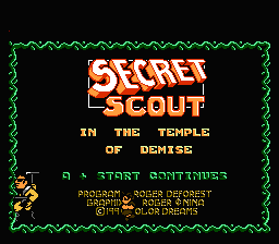 Secret Scout in the Temple of Demise (USA)