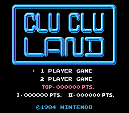 Clu Clu Land (World)