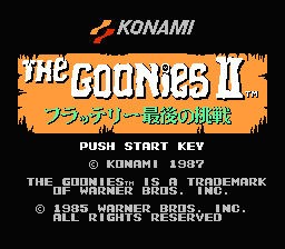 Goonies II, The - Fratelli Saigo no Chousen (Japan)