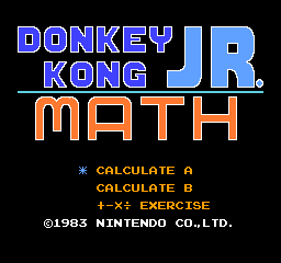 Donkey Kong Jr. Math