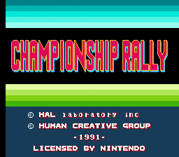 Championship Rally