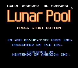 Lunar Pool