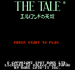 Tale, The - Elrond no Eiyuu (Japan)