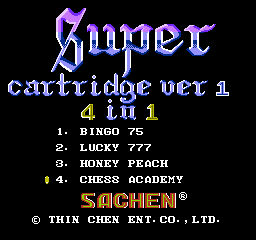 Super Cartridge Ver 1 - 4 in 1 (Asia) (Ja)