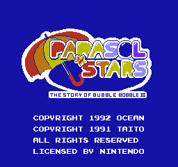 Parasol Stars - The Story of Bubble Bobble III (Europe)