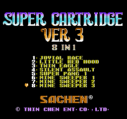 Super Cartridge Ver 3 - 8 in 1 (Asia) (Ja)