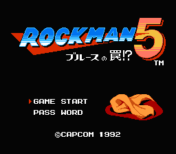 Rockman 5 - Blues no Wana! (Japan)