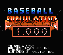 Baseball Simulator 1.000