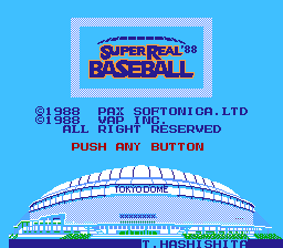 Super Real Baseball '88