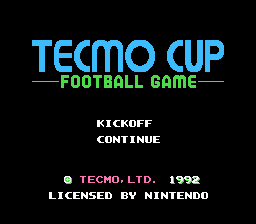 Tecmo Cup - Football Game