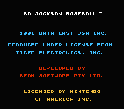 Bo Jackson Baseball