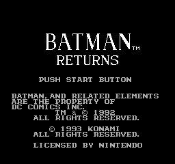 Batman Returns (Europe)