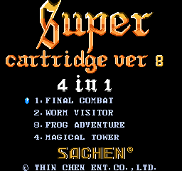 Super Cartridge Ver 8 - 4 in 1 (Asia) (Ja)