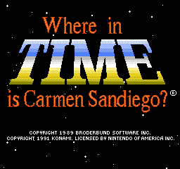 Where in Time Is Carmen Sandiego