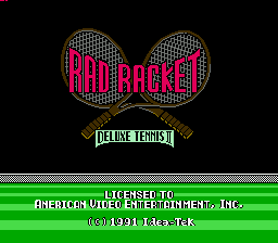 Rad Racket - Deluxe Tennis II (Asia) (En)