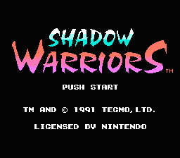 Shadow Warriors - Ninja Gaiden