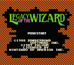 Legacy of the Wizard (USA, Europe)