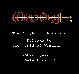 Wizardry - Knight of Diamonds - The Second Scenario