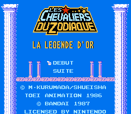 Chevaliers du Zodiaque, Les - La Legende d'Or