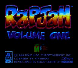 Rap Jam - Volume One (USA) (En,Fr,Es)