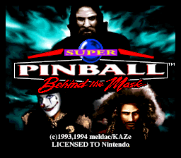 Super Pinball - Behind the Mask (USA)