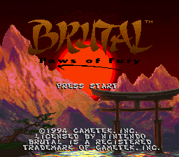 Brutal - Paws of Fury (USA) (Beta)