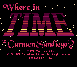 Where in Time Is Carmen Sandiego (USA) (En,Fr,De,Es,It)