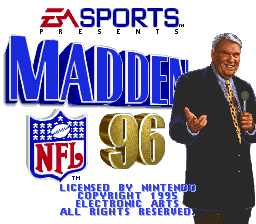 Madden NFL 96 (USA) (Sample)