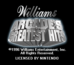 Williams Arcade's Greatest Hits (USA)